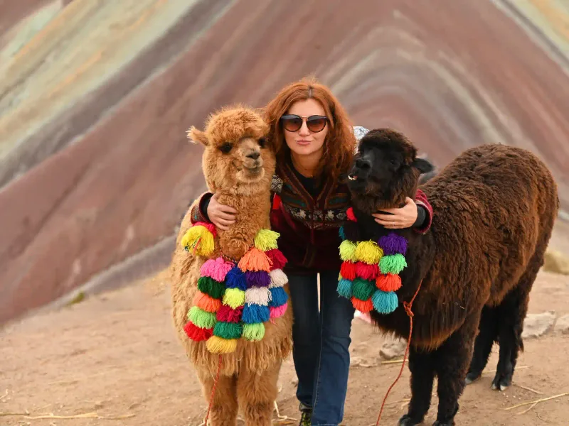 Rainbow Mountain (Vinicunca) and the Red Valley near Cusco