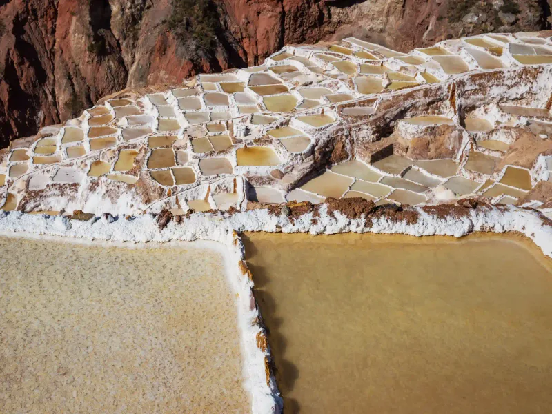 The Maras salt mines and the Sacred Valley of the Incas near Cusco