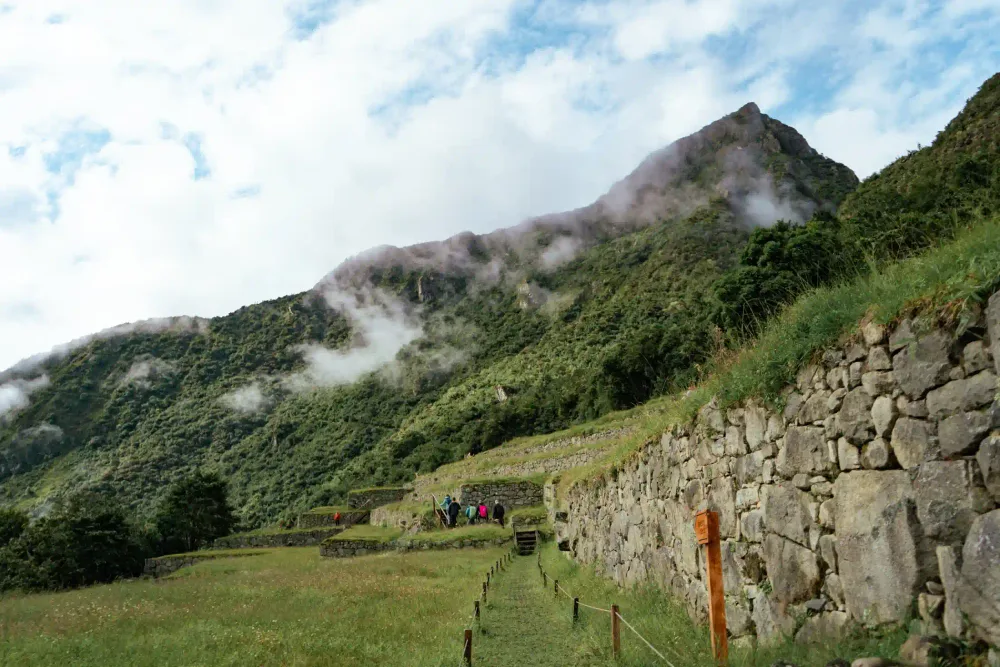 The Machu Picchu citadel from above