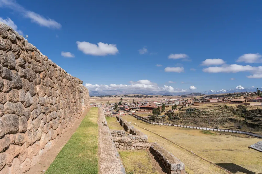 The Inca walls of Chinchero above the Sacred Valley