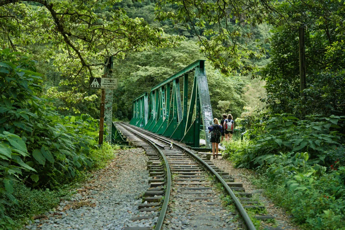 Original Inca Trail section toward Aguas Calientes on the Salkantay Trek 4 Days